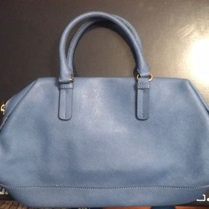 Tommy Hilfiger Blue Leather Handbag